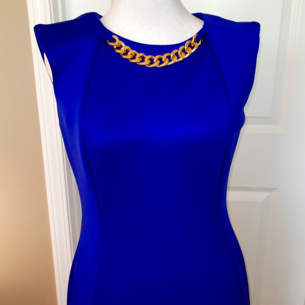 Calvin Klein Sleeveless Sheath Dress Size 4; Like New!